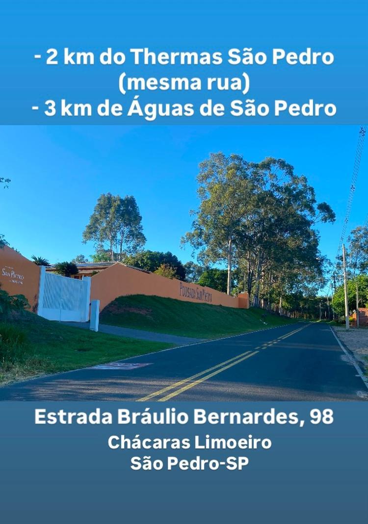 Pousada San Pietro - 2 Km Thermas Sao Pedro  Exteriör bild